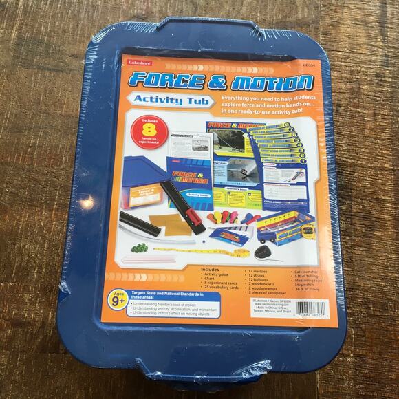 NEW Lakeshore Force & Motion Activity Tub Learning STEM Science Kit Ages 9+ - Picture 1 of 5